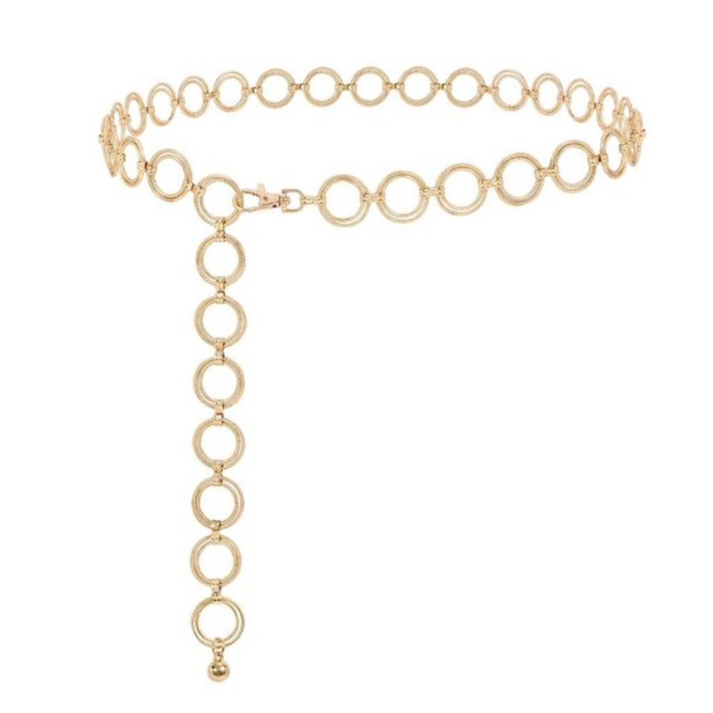 Belly Waist, Chain Belts ORing Gold